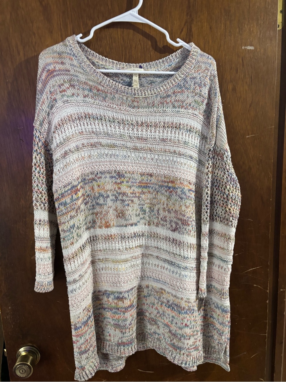 Matilda Jane Pastel Multicolor Scoop Neck Knit Sweater